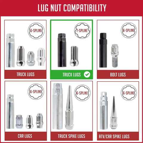 REVOLUTION 11497-7 LUG ADPTER 7 SPLINE TRUC