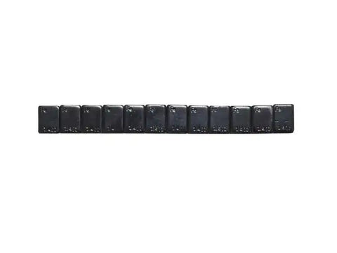 1/4OZ BLACK WHL WEIGHT 48 STRIPS