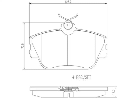 DISC BRAKE PAD SET
