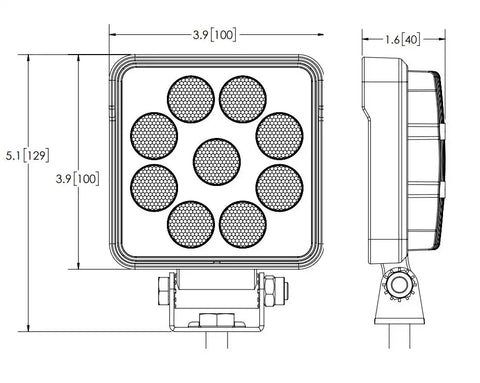 WORKLAMP LED 9 FLOOD BEAM