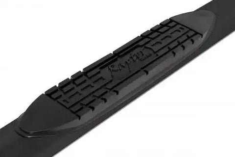 Raptor 0707-0453B - Magnum Oval Step Tubes Black E-Coated 4 in. Rocker Panel Mount