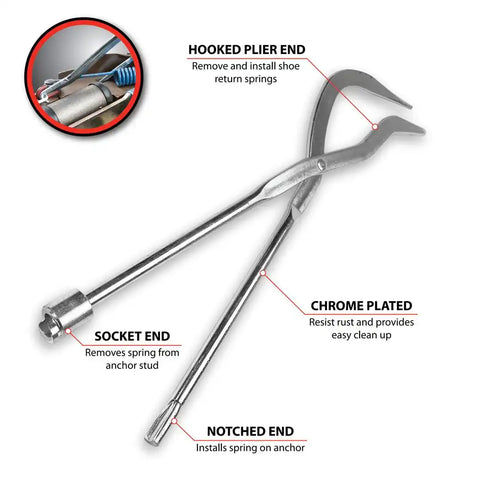 PERFORM TOOL W175 BRAKE SPRING PLIERS