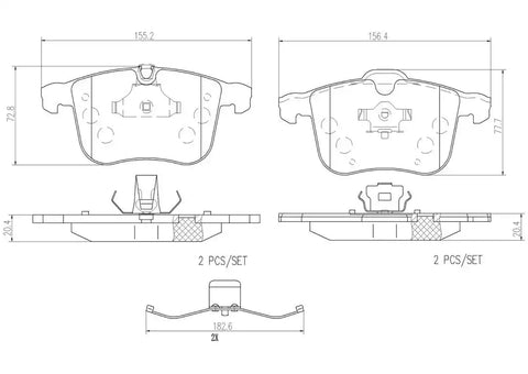 DISC BRAKE PAD SET