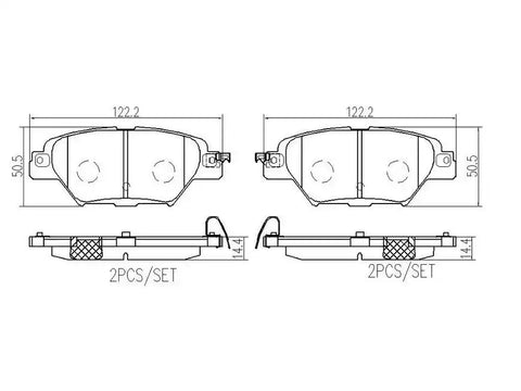 BREMBO P49062N DISC BRAKE PAD SET