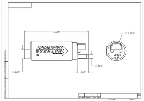 AEROMOTIVE 11569 340 STEALTH PUMP OFFSET