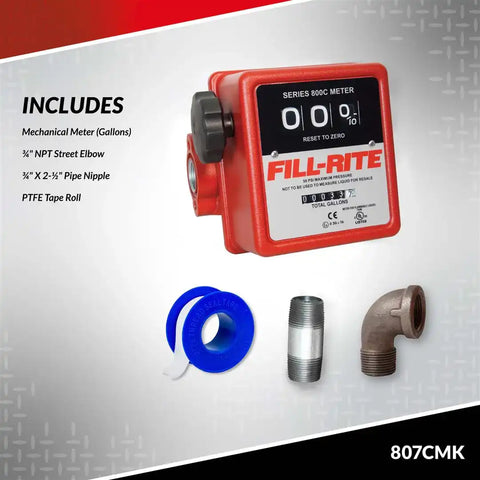 3/4' BLACK METER KIT