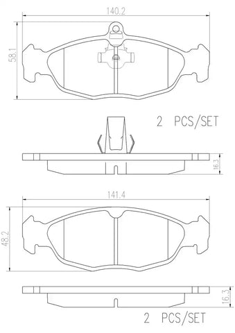 DISC BRAKE PAD SET