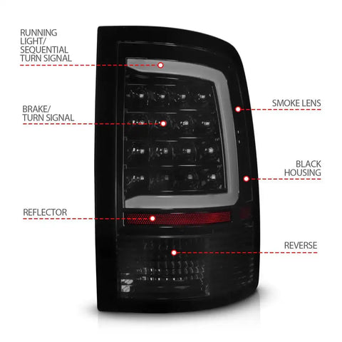 ANZO 311453 LED TAILLIGHT PLANK STYLE SEQUENTIA