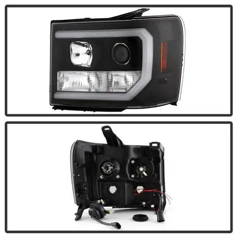 Spyder Automotive 5083630 Headlight Assembly Version 2 Halogen Bulb Projector Beam