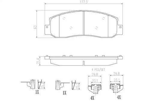 DISC BRAKE PAD SET