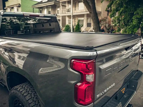 Retrax EQ0231 Tonneau Cover Retrax EQ Power Retractable Matte Black Aluminum Rem