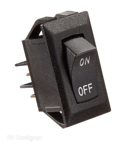 10A BLACK ROCKER SWITCH W