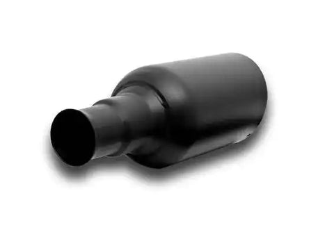 Gibson Performance Exhaust 500682-B Black Ceramic Rolled Edge Angle Tip