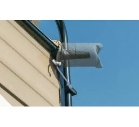 Adco 7173 RV Rain Gutter Spout Cover Prevent RV Cover From Puncture Gray Foam Dra