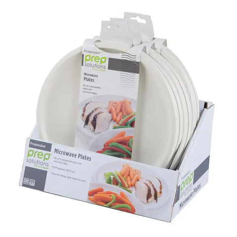 PROGRESS INT PS-50W MICROWAVE PLATES 4 PK