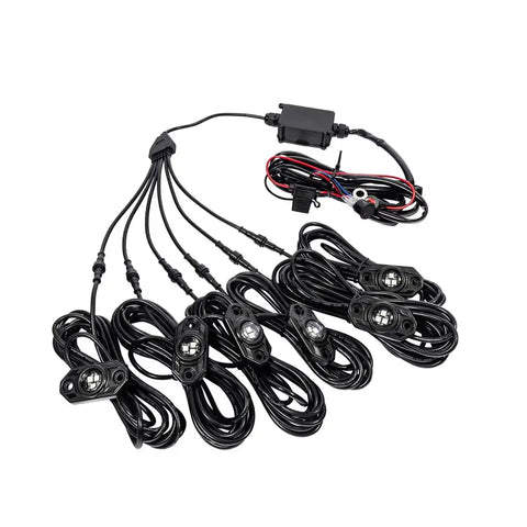 KC HILITE 339 CRL; 6 PC RGB ROCK LIGHT KIT