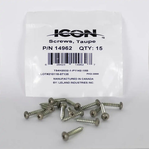 ICON 14962 SCREWS QTY 15 PAINTED FENDER INS