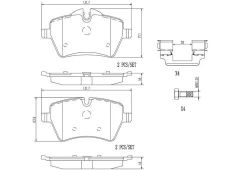 DISC BRAKE PAD SET