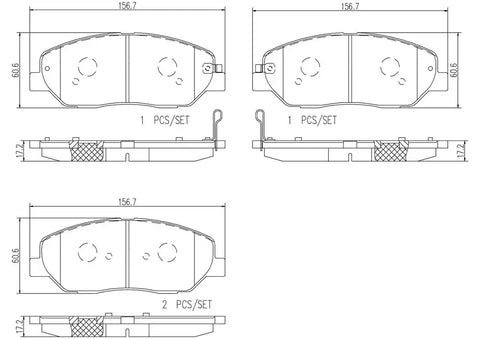 DISC BRAKE PAD SET