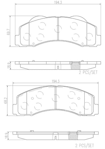DISC BRAKE PAD SET