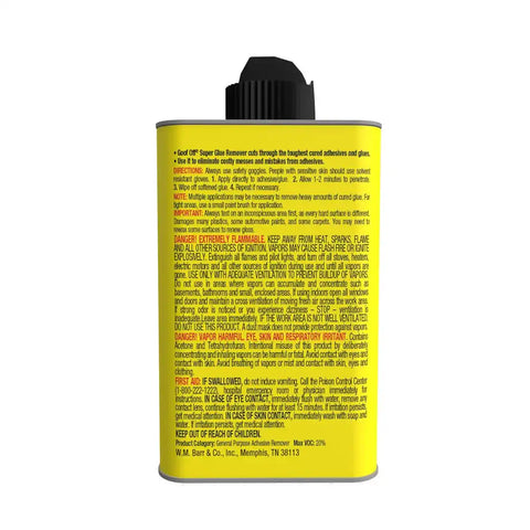WM BARR & CO FG678 GP SUPER GLUE RMVR NON-NMP 6PK