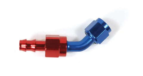 SPEEDFX 520845 -8AN X 45 R/B PUSH-ON HOSE END