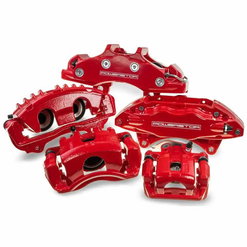 POWERSTOP S4814 RED CALIPER PAIR