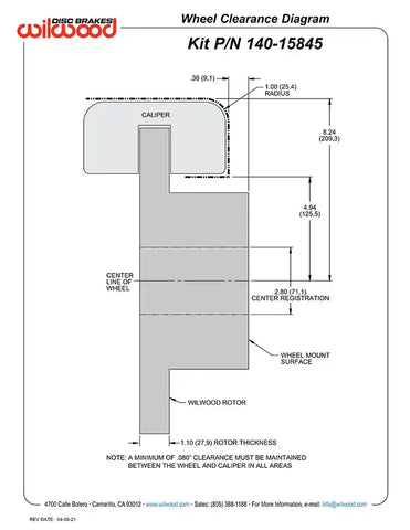 KIT REAR EPB FNSL BIG FORD NEW STYL