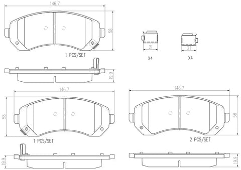 DISC BRAKE PAD SET