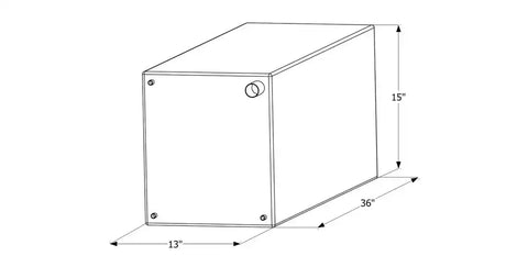 ICON 12727 FRESH WATER TANK WT2463 36X15X13