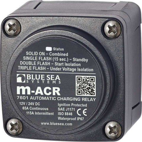 BLUE SEA 7601-BSS SOLENOID M SERIES 65A 12/24V ACR