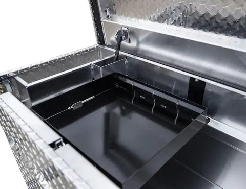 Buyers Products 1709415 Tool Box Crossover Single Lid Diamond Tread Aluminum 20