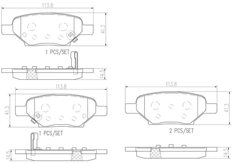 DISC BRAKE PAD SET