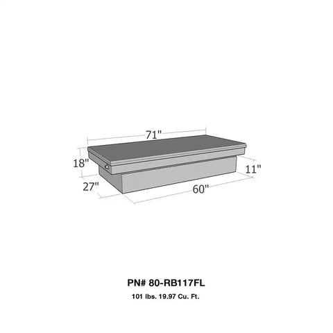 Westin 80-RB117FL - Brute Full Lid Tool Box
