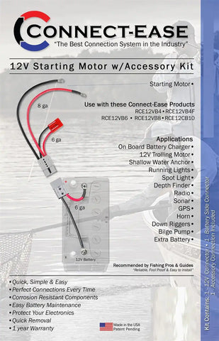 Connect-Ease RCE12VBM6K Battery Connection Harness Start 12