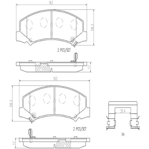 DISC BRAKE PAD SET