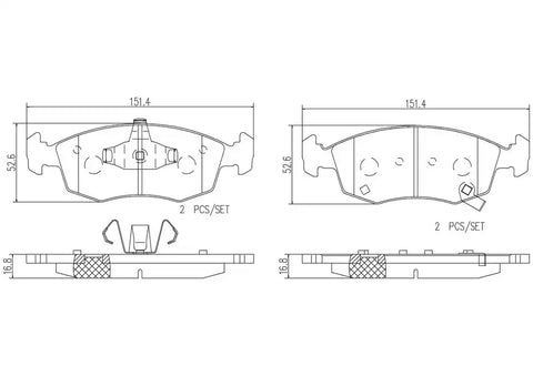 DISC BRAKE PAD SET