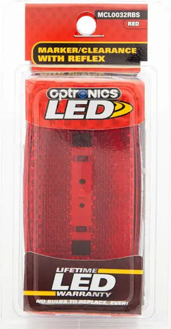 1LED M/C LT;OVL;BLK;RED