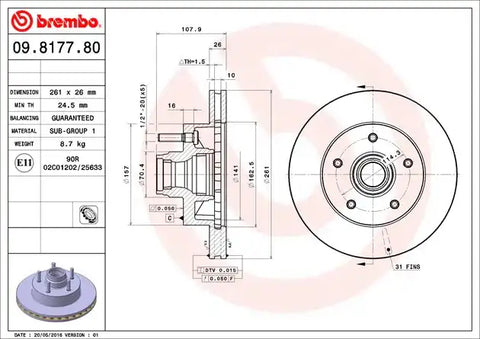 DISC BRAKE ROTOR