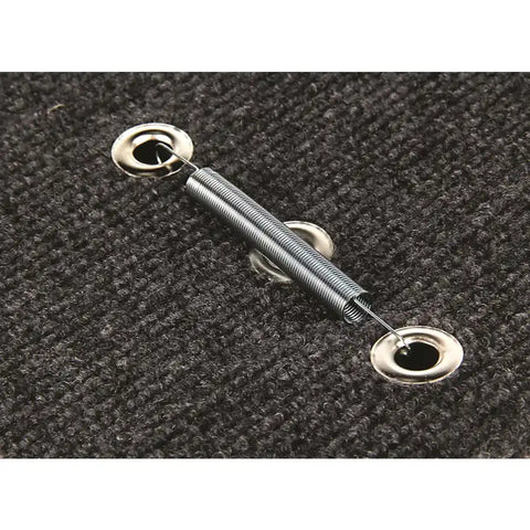 Camco 42925 Entry Step Rug Wrap Around Hook and Spring 18 Inch Width Grey Carpet