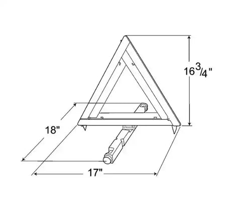 TRIANGLE FLARE KIT RED