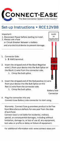 CONNECT EASE RCE12VB8 TROLLING MOTOR/LAWN TRACT