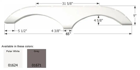 ICON 01624 PILGRIM FENDER FS770PW
