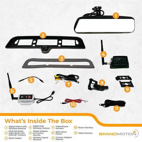 TRANSPERENT TRAILER WIRELESS CAMERA
