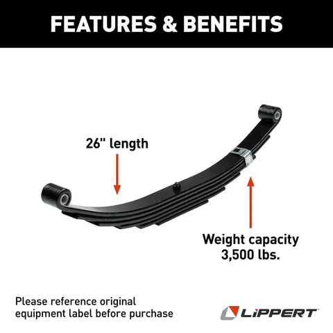 3500# TRAILER AXLE LEAF SPRING