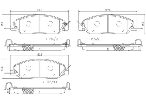 DISC BRAKE PAD SET