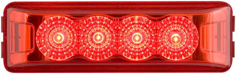 4 LED MIROFLEX THIN LINE;RED;POLY