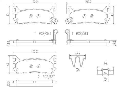 DISC BRAKE PAD SET