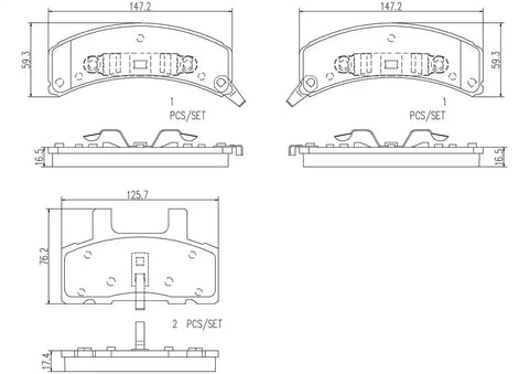 DISC BRAKE PAD SET