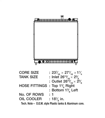 CSF RADIATOR 3693 OE STYLE RADIATOR NISSAN